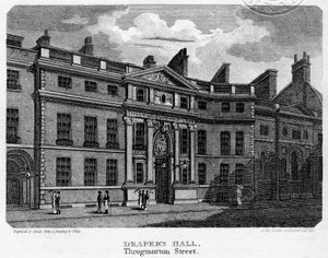 ドレイパーズホール、スログモートンストリート、ロンドン市、1812年。