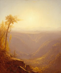 山の峡谷 Kaaterskill Clove、1862 年。 作： Sanford Robinson Gifford