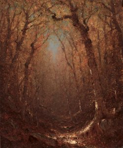 秋、木道 作： Sanford Robinson Gifford