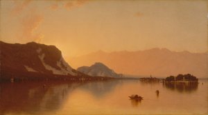 マッジョーレ湖のベッラ島、1871年。