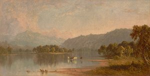 サコ川からのワシントン山 1858年 （油彩・キャンバス） 作： Sanford Robinson Gifford