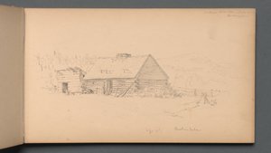 スケッチブック、ページ14：ベルリンの滝、1859年9月2日。