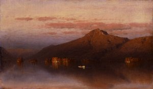 レイクプラシッドからのホワイトフェイス山 作： Sanford Robinson Gifford