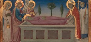 聖マーサの埋葬、ca。 1460-70。 作： Sano di Pietro
