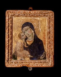 子連れの聖母（絵画 作： Sano di also Ansano di Pietro di Mencio Pietro