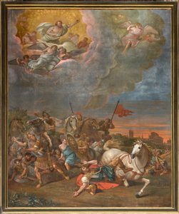 北トランセプトのカウンターファサードの反対側の壁、Sante Legnani、Saul 1814 の改宗 作： Sante Legnani