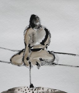 『侍の瞑想』スケッチ