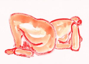 穏やかな抽象的な人物像