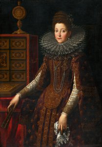 スロヴァキア: リッチなスーツを着た女性の肖像 メディチ家のマリアの肖像。
