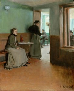 水族館（カフェの内装 作： Santiago Rusiñol