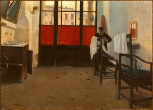 Puigcerdàの美容師 作： Santiago Rusiñol