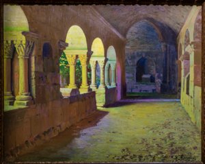 サン・ベネ・ド・バージュのキオストロ(回廊) 作： Santiago Rusiñol