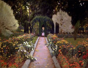 アランフェスの庭（アーバー 作： Santiago Rusiñol
