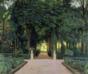 アラニェスの庭園 作： Santiago Rusiñol