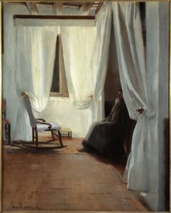 病気の女性 作： Santiago Rusiñol