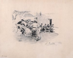オープンエアティー 作： Santiago Rusiñol