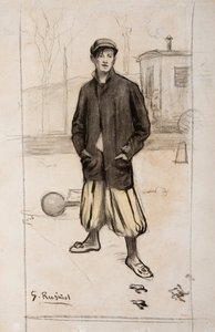 アルフレド・サイナティの肖像 作： Santiago Rusiñol