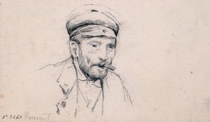 男性の研究 作： Santiago Rusiñol