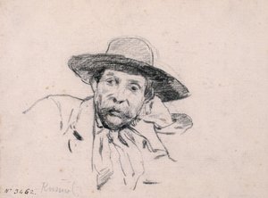 男性の頭の研究 作： Santiago Rusiñol