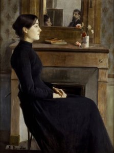女性像 作： Santiago Rusiñol