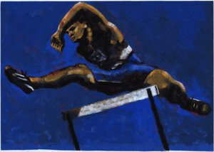 Hurdler、2009（アクリル） 作： Sara Hayward