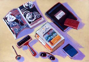 ローラーとサングラス 作： Sara Hayward