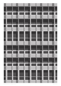 ブルータリズムのファサード、2015年（デジタル）