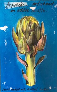Alcachofra, 2023 (aquarela) 作： Sarah Thompson Engels