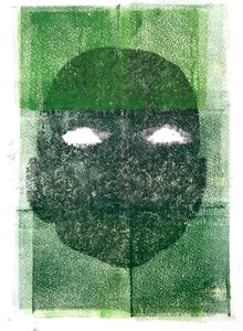 アイレス,2020,(monoprint) 作： Sarah Thompson Engels