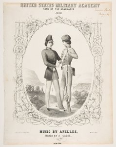 アメリカ合衆国陸軍士官学校：卒業生の歌、1852年。 作： Sarony and Co