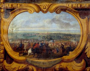 コンド公爵（ブルボン・コンド）（グランド・コンド）（1621-1686）のルイ2世の行動、ヴィトリーの戦い 詳細 - サヴェル・ル・コント（ルコント、ルコント、ルコント）（1659-1694）の絵画 17世紀 シャンティイ、コンド博物館 作： Sauveur Le Conte