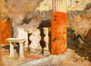 ポンペイの家」フランチェスコ・サヴェリオ・アルタムラ（1826-1897）作 作： Saverio Altamura