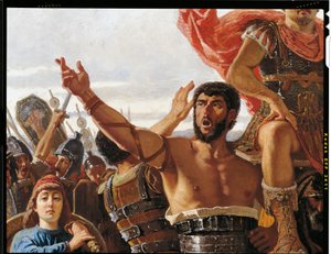 マリオの勝利、細部、フランチェスコ・サヴェリオ・アルタムラ（1822-1897）作、油彩・カンヴァス、234x352 cm 作： Saverio Altamura