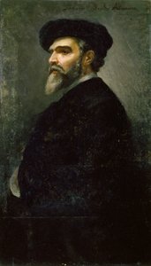 サヴェリオ・フランチェスコ・アルタムラ（1822-1897）の自画像、油彩・キャンバス