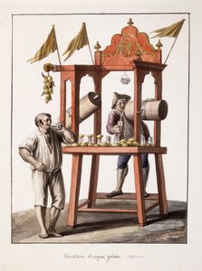 アイスウォーターベンダー;冷凍水売り、1803年 作： Saviero Xavier della Gatta