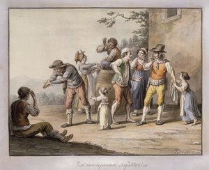 聴覚障害者に身振りで示すネオポリタン; Gesti Mutoloparlanti Napolitani、1815