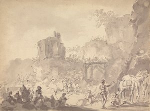 風景の中の兵士 作： Sawrey Gilpin