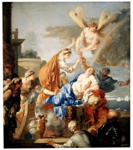 ディドの死、c1637-c1640 作： Sébastien Bourdon