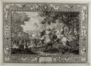 1667年、ルイ14世軍によるブルージュ運河付近でのスペイン軍の敗北