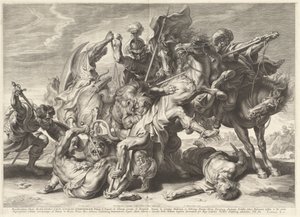 ライオンハント 作： Schelte Adams Bolswert after Sir Peter Paul Rubens