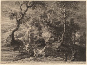 ロッキーランドスケープ 作： Schelte Adams Bolswert after Sir Peter Paul Rubens