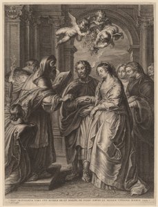 聖母の結婚 作： Schelte Adams Bolswert after Sir Peter Paul Rubens