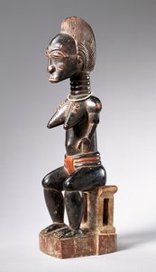 Baule 着席女性像 (木製) (186366 も参照)