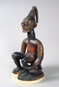ナイジェリアの首長のヨルバ像