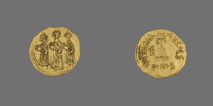 ヘラクリウスのソリドゥス（コイン）、西暦638年～西暦641年（金 作： School Byzantine