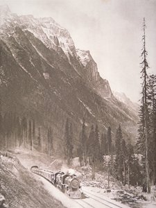 カナダ太平洋鉄道の列車、1925年頃（モノクロ写真 作： School Canadian