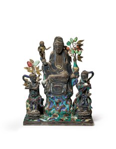 仏教徒のフィギアグループ
