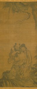 Daoist Immortals (muste silkillä) 作： School Chinese
