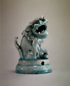 線香立て 元時代(1271-1368)14世紀初頭 磁器 (394843も参照)
