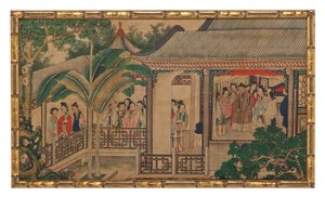 赤い部屋の夢からの 24 の場面の 1 つ 作： School Chinese